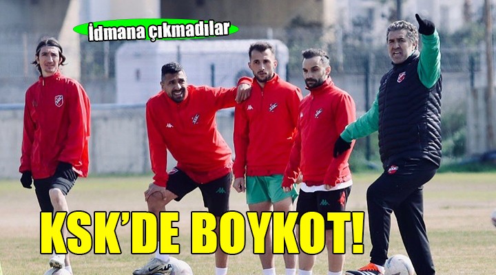 Karşıyaka da idman boykotu...