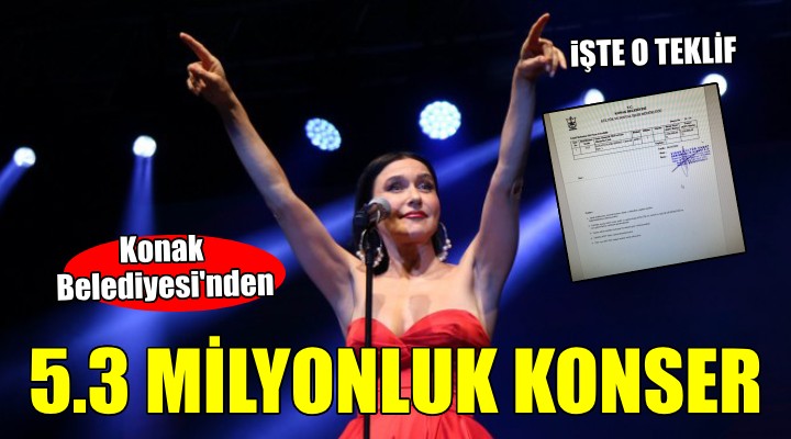 Konak Belediyesi nden 5.3 milyonluk konser!