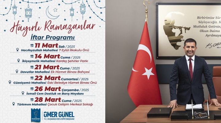 Kuşadası Belediyesi bu Ramazan da iftar sofrasını hemşehrileriyle paylaşacak