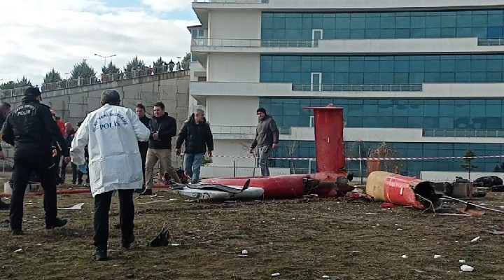 Muğla da hastaneye çarpan helikopter düştü: 4 can kaybı!