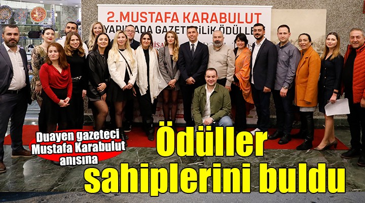 Mustafa Karabulut Yarımada Gazetecilik Ödülleri sahiplerini buldu...