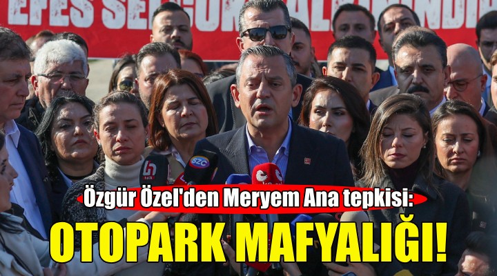 Özgür Özel den Meryem Ana tepkisi: Yapılan iş otopark mafyalığı!