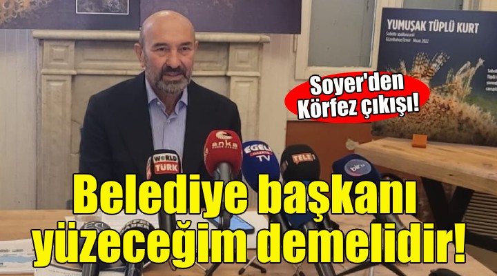 Soyer den Körfez çıkışı: Bir belediye başkanı körfezde yüzeceğim demelidir!