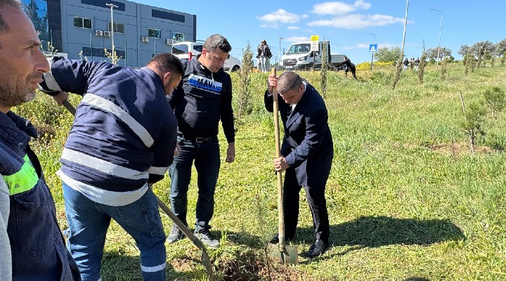 Tire’de fidanlar toprakla buluştu