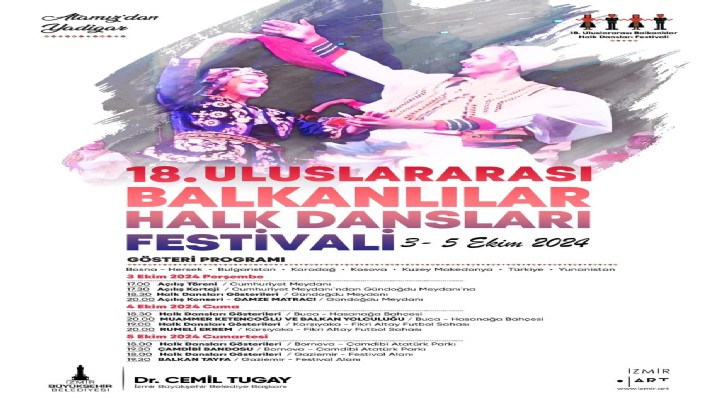 Uluslararası Balkanlılar Halk Dansları Festivali başlıyor!