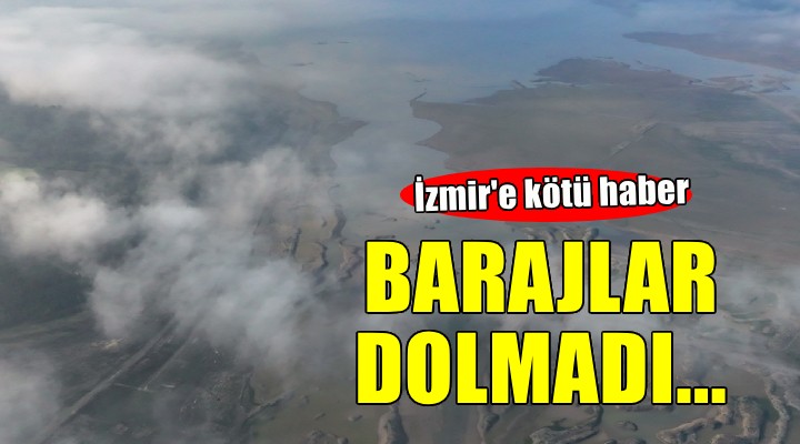 Yağışlar yetersiz kaldı, İzmir de barajlar dolmadı..