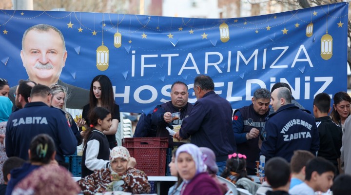 Yunusemre de iftar sofrası Barbaros ta kuruldu