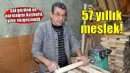 57 yıldır ahşap tabure yapıyor!