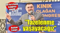 AK Parti Kınık İlçe Kongresi yapıldı...