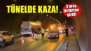 Bayraklı Tüneli'nde kaza: 3 araç birbirine girdi!