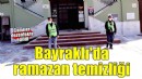 Bayraklı'da camiler dezenfekte ediliyor