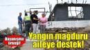 Bornova Belediyesi’nden yangın mağduru aileye destek!