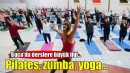 Buca’da pilates, zumba, yoga derslerine büyük ilgi!