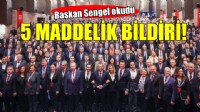 CHP'den 5 maddelik ortak bildiri... Başkan Sengel okudu!