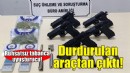 Durdurulan araçtan 5 ruhsatsız silah çıktı!