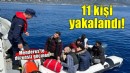 İzmir açıklarında 11 düzensiz göçmen yakalandı