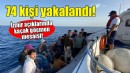 İzmir açıklarında 74 kaçak göçmen yakalandı!