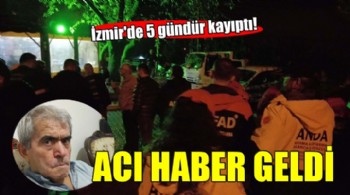 İzmir'de 5 gündür kayıp olan parkinson hastasından acı haber!