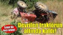 İzmir'de feci ölüm: Devrilen traktörün altında kaldı!