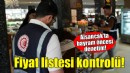 İzmir'deki kafe ve lokantalar fiyat listesi denetimi!