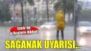 İzmir'in o ilçeleri için gök gürültülü sağanak yağış uyarısı!