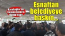 Karabağlar'da Başkan Kınay'a büyük isyan... Esnaftan belediyeye baskın!