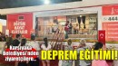 Karşıyaka Belediyesi’nden fuar ziyaretçilerine deprem eğitimi!