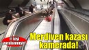 Metrodaki merdiven kazası kamerada!