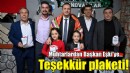 Muhtarlardan Başkan Eşki’ye teşekkür plaketi