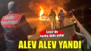 Otomobil alev alev yandı..