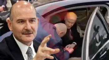 Süleyman Soylu, Devlet Bahçeli'nin elini öpmeye çalıştı!