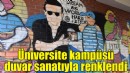 Üniversite kampüsü duvar sanatıyla renklendi!